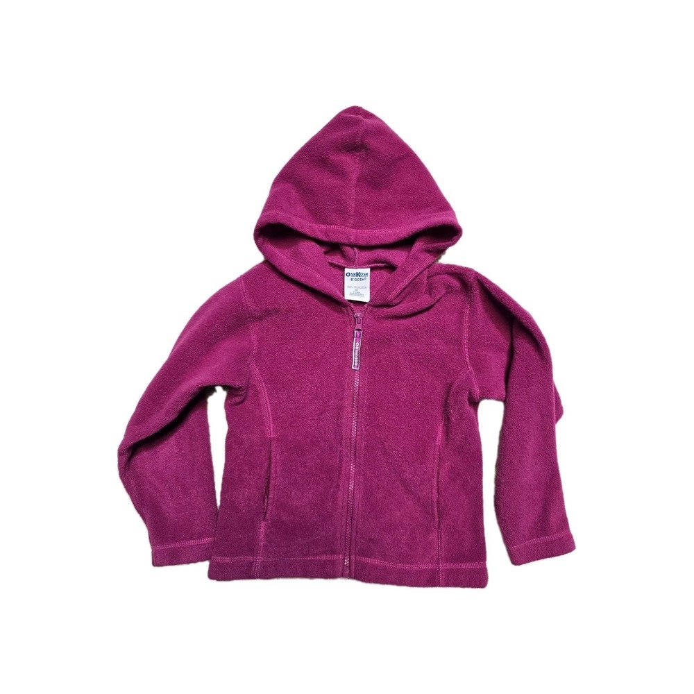 Vintage Oshkosh B'gosh Girls Fleece Jacket 6 X‎ Pink